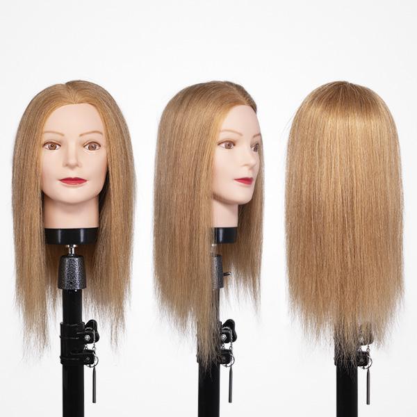 CABEZA MANIQUÍ CABELLO 100 HUMANO 18 RUBIO 45 CM