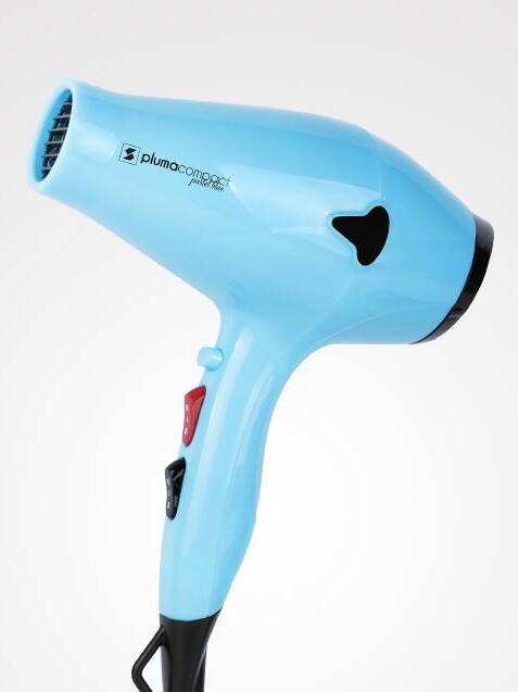 SECADOR PLUMA COMPACT PASTEL BLUE