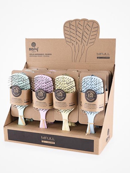 BIO LEAF COLOUR EXPOSITOR CEPILLOS BIODEGRADABLES 
