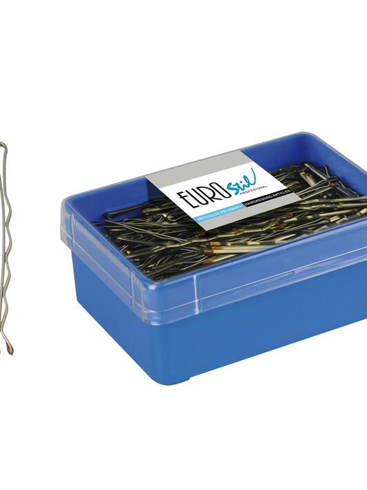 CAJA 150 CLIPS LARGO BRONCE EUROSTIL 70 MM