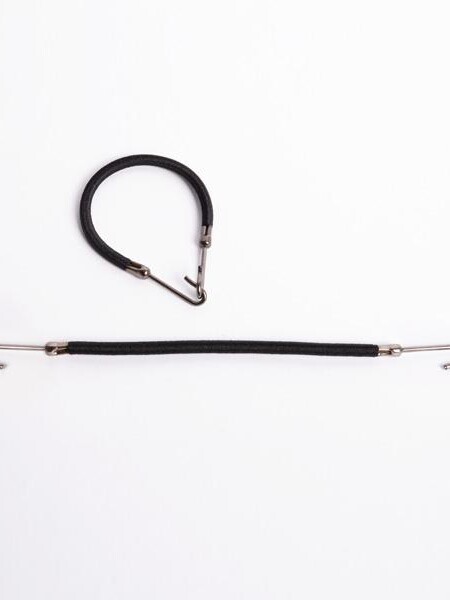 COLETERO CON GANCHO NEGRO PACK 12UDS BUN HOOK BIFU