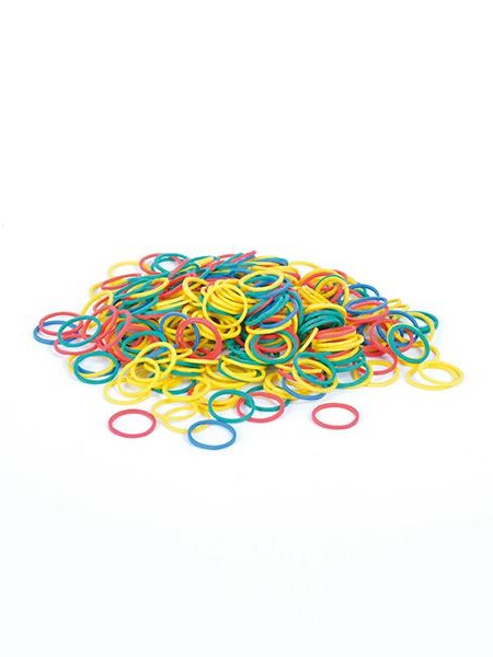 GOMAS ELASTICAS COLORES 15MM 300 UNDS BIFULL