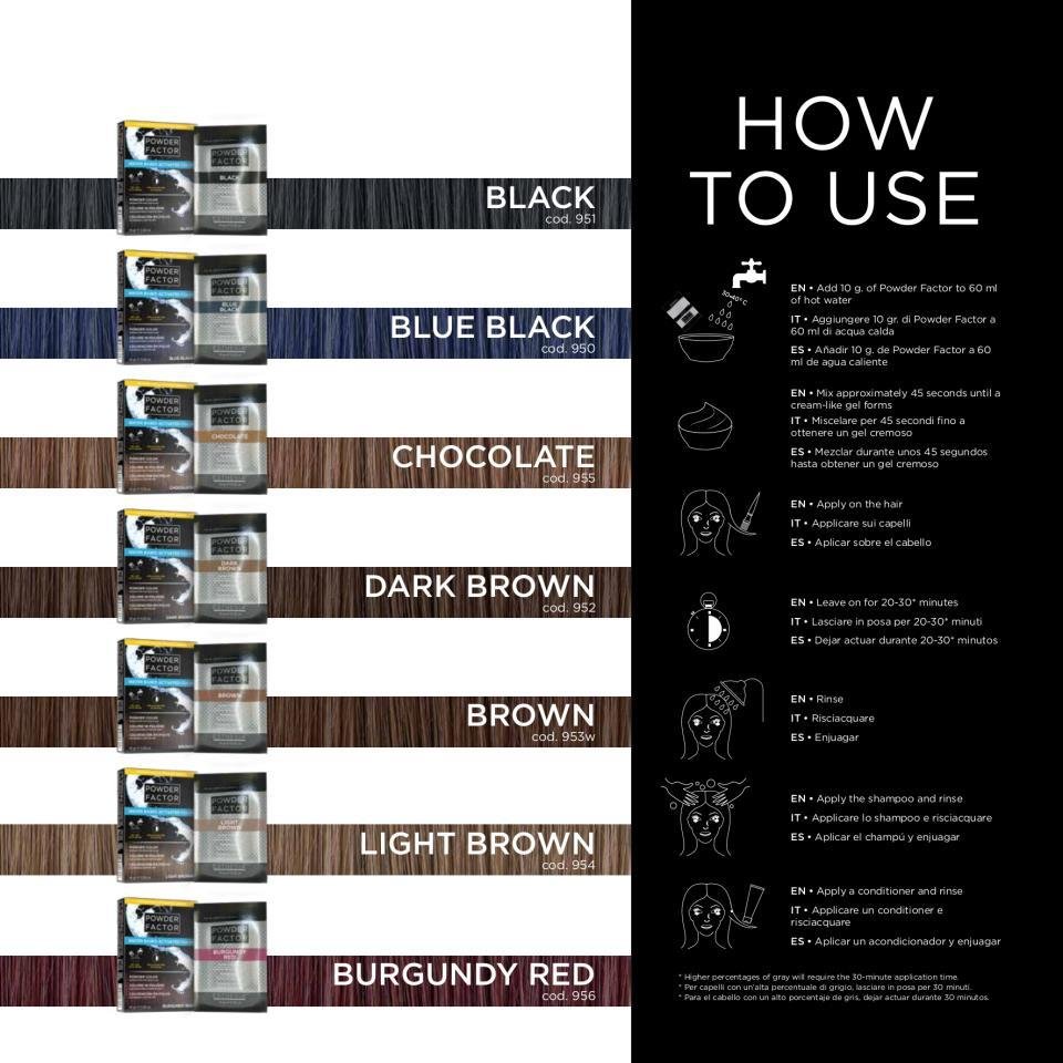 POWDER FACTOR CHOCOLATE 10GX6
