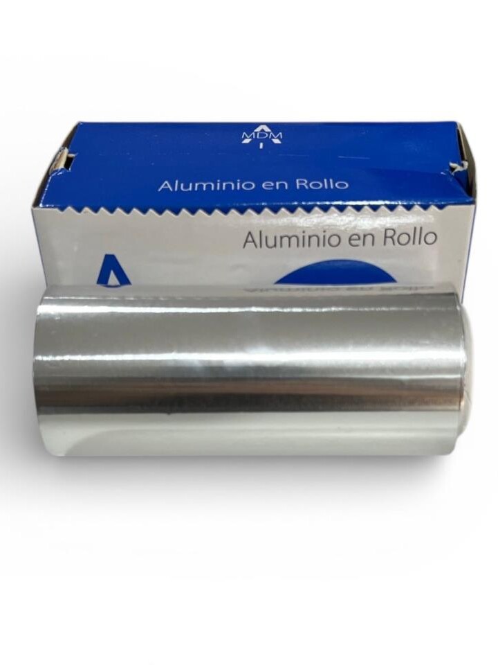 ESTUCHE DE ALUMINIO PLATA 12 CM  X 70 MTS 