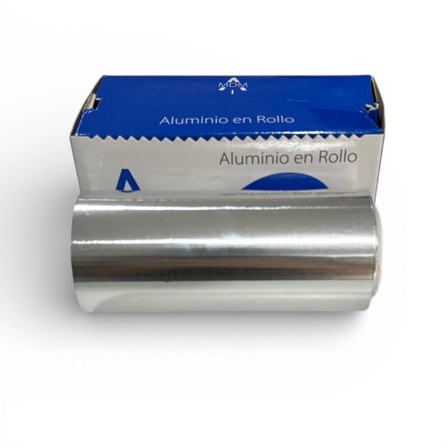 ESTUCHE DE ALUMINIO PLATA 12 CM  X 70 MTS 