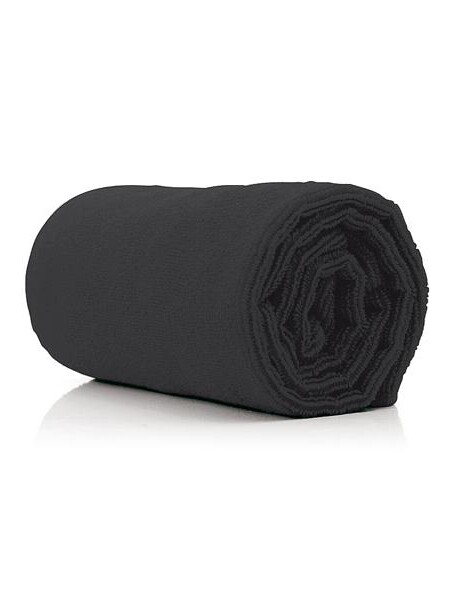 TOALLA MICROFIBRA NEGRA PACK 10 UNDS   73*40CM  BI