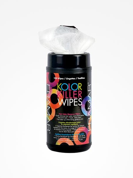 TOALLITAS LIMPIADORAS DE TINTE DE PELO  100 UNIDAD