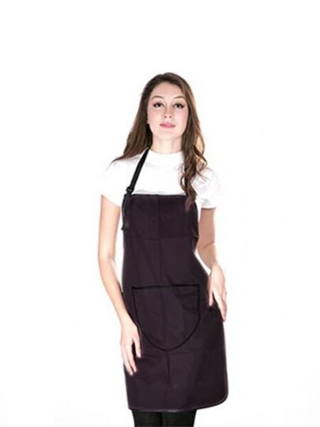 DELANTAL NEGRO BIFULL POLYESTER   PVC 