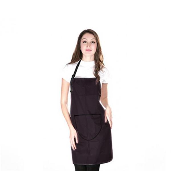 DELANTAL NEGRO BIFULL POLYESTER   PVC 