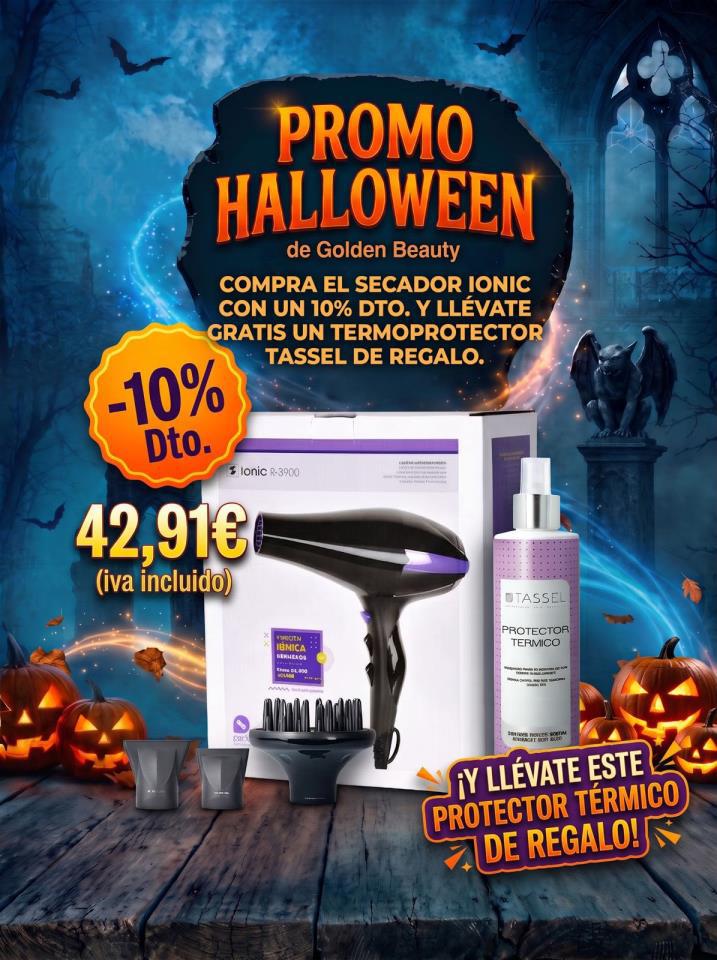 PROMO HALLOWEEN SECADOR IONIC
